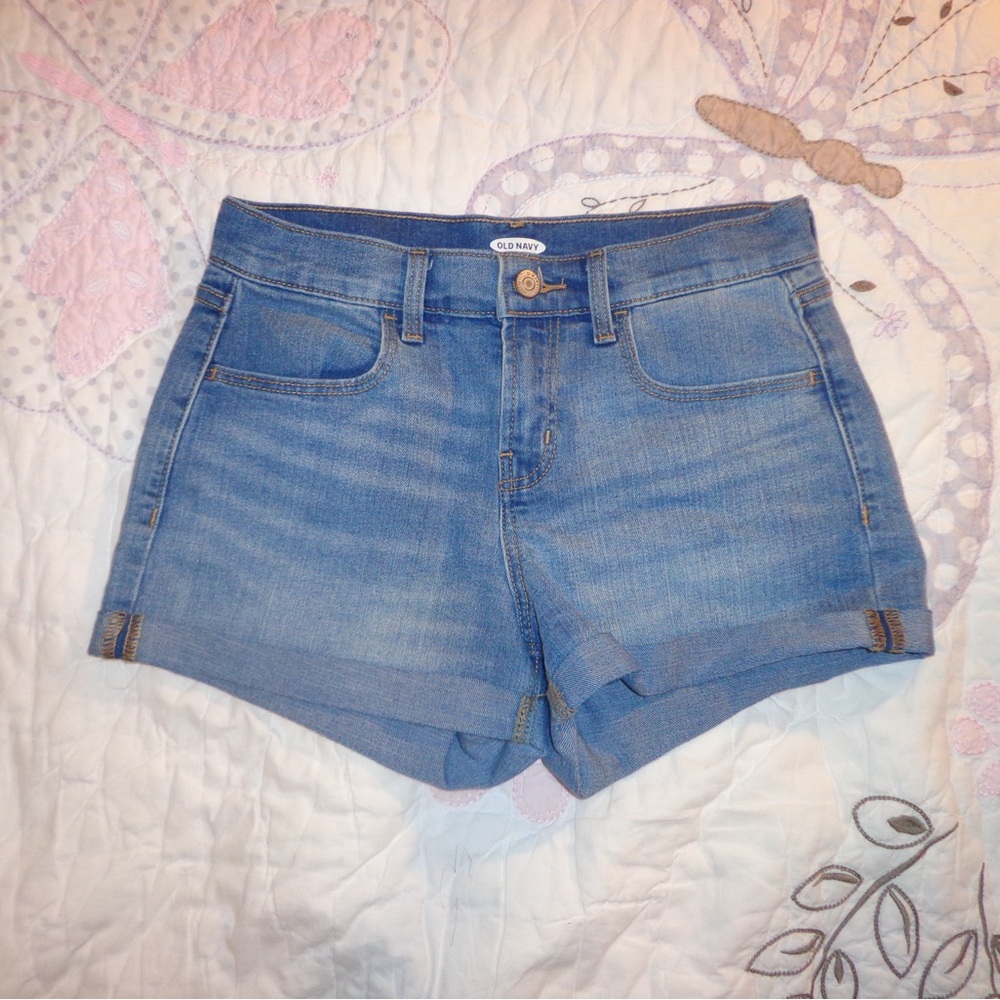 Old Navy Blue Jean Shorts Mid-Thigh Casual